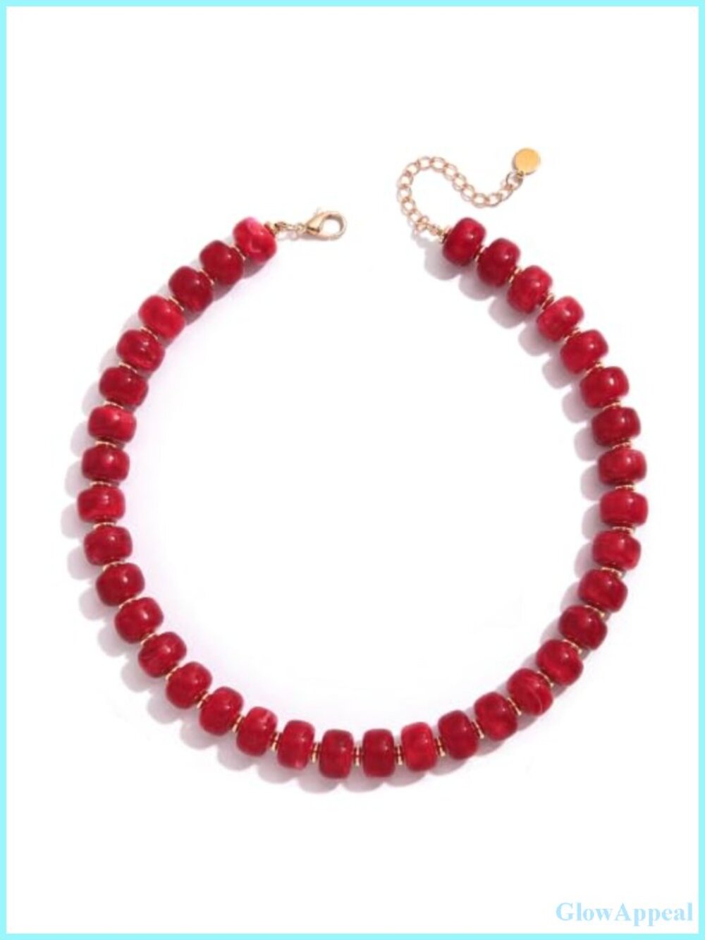 Chunky Resin Beaded Necklace Boho Statement Women Jewelry Summer Party